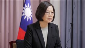 蔡總統歐台會錄影致詞總統蔡英文5日為歐洲台灣協會聯合總會110年年會錄製致詞影片。（總統府提供）中央社記者葉素萍傳真  110年12月5日