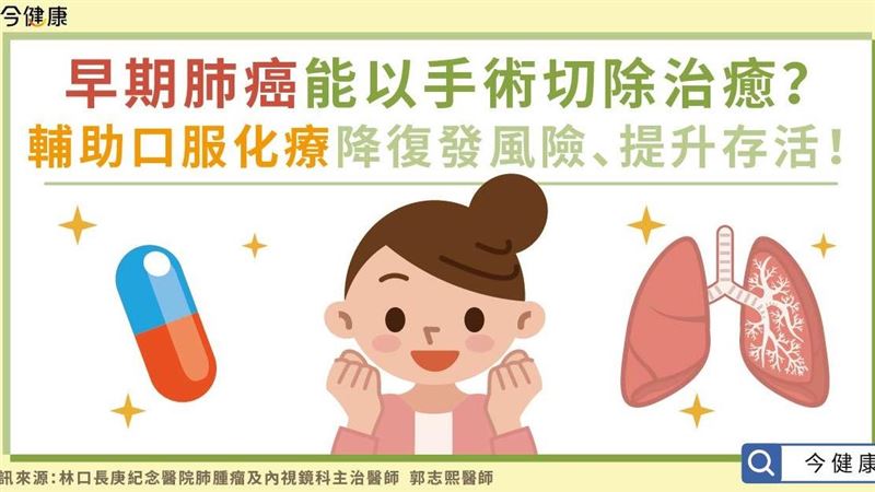 早期肺癌如何治癒　口服化療降低復發