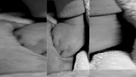 正義哥徐奕，揭發家暴案，彰化母子躲棉被痛哭，手牽手，屏東網友北上彰化砸車，報警（圖／徐奕提供）