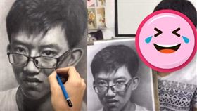  美術系自畫像被打0分（圖／翻攝自微博）