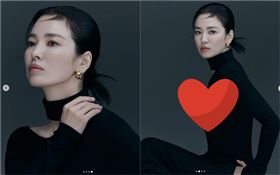 宋慧喬胸前曲線全看光。（圖／翻攝自IG）