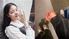 歐陽娜娜曬突曬十指緊扣牽手照！親密躺胸「金髮男」。（圖／翻攝自nanaouyang IG）