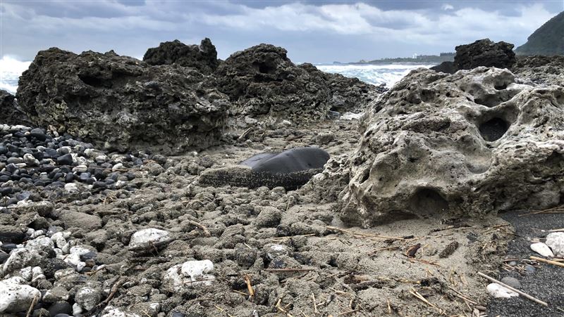 日本火山浮石　覆蓋富貴角西北方海面