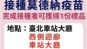 北車莫德納疫苗延長至12日。（圖／指揮中心提供）
