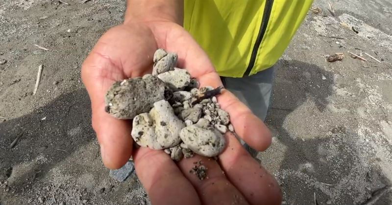 日本火山浮石影響台灣海域範圍擴大