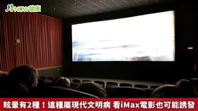 
名家專用／NOW健康／耳鼻喉科醫師李宏信解釋，電影大螢幕快速閃動的畫面，有可能會誘發人的前庭功能紊亂，造成眩暈。(勿用)