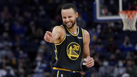 ▲柯瑞（Stephen Curry）投進6顆三分球攻下22分。（圖／美聯社／達志影像）