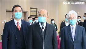 行政院長蘇貞昌9日下午出席「行政院模範公務人員頒獎典禮」。（圖／記者盧素梅攝影)