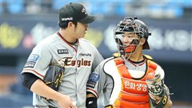 ▲韓火鷹捕手崔在勳。（資料照／取自韓火鷹FB）