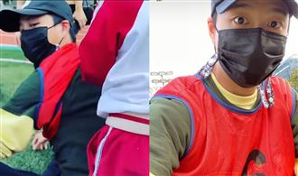 小傑參加家長接力　愛女萌喊要跑第一