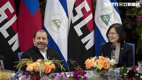 2017 蔡英文與尼加拉瓜總統奧德嘉(José Daniel Ortega Saavedra)。（圖／總統府提供）