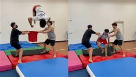 後空翻穿褲子（圖／We.R特技跆拳表演團提供）