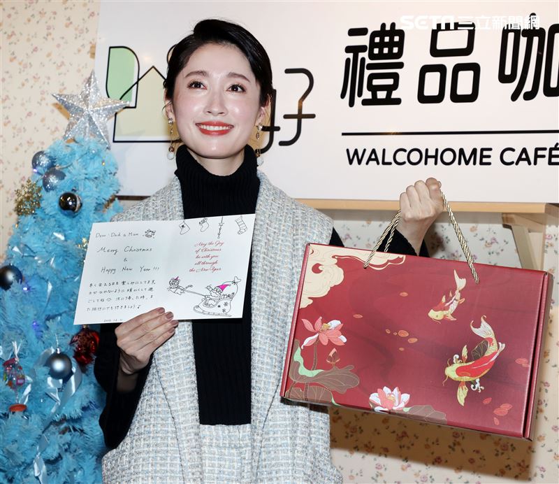 田中千繪出席窩好居家禮品複合式咖啡開幕，思念家鄉父母親但疫情打亂她的行程。（記者邱榮吉/攝影）