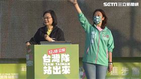 蔡英文、林靜儀、公投（圖／翻攝自民進黨直播）