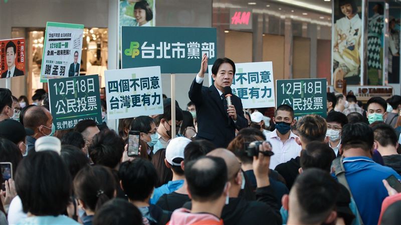 迎戰！賴清德上街講公投「必須團結」