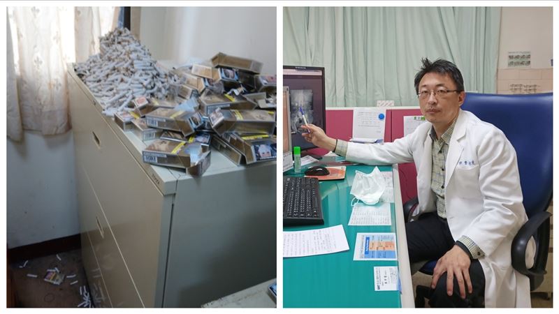 婦產名醫癮很大　值班室菸蒂堆成山