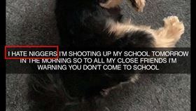 恐嚇,美國學校,開槍,黑人（圖／翻攝畫面）