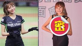 林襄黑色格狀洋裝渾圓南半球擋不住。（圖／莉奈文創提供）