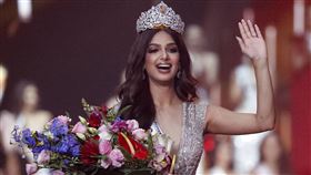 環球小姐,選拔賽,印度,Harnaaz Sandhu,桑德胡,佳麗（圖／美聯社／達志影像）