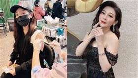 王彩樺施打疫苗情形，並曬出小黃卡。（圖／翻攝自王彩樺臉書）