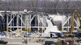 美國,龍捲風,亞馬遜,倉庫（圖／美聯社／達志影像）