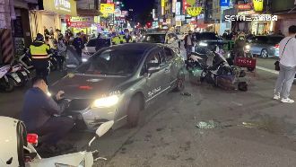 通緝犯掛假車牌　逢甲夜市暗巷撞警