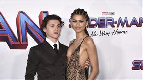 蜘蛛女千黛亞Zendaya、湯姆霍蘭德。（圖／美聯社／達志影像）