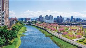 ▲小檜溪重劃區河岸空拍圖（圖／業者提供）