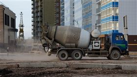 水泥，混凝土，水泥車，工地，建築。（示意圖／翻攝自pixabay）