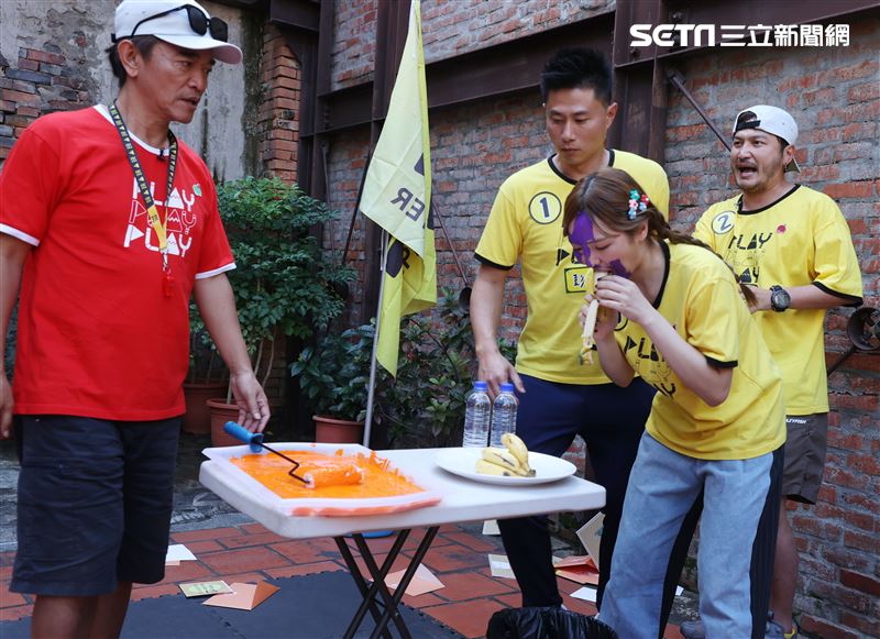 吳宗憲 KID、坤達、小刀、威廉、何美、紀卜心邀請台北市是黃珊珊副市長參加出席「綜藝玩很大」全新企劃。（記者邱榮吉/攝影）