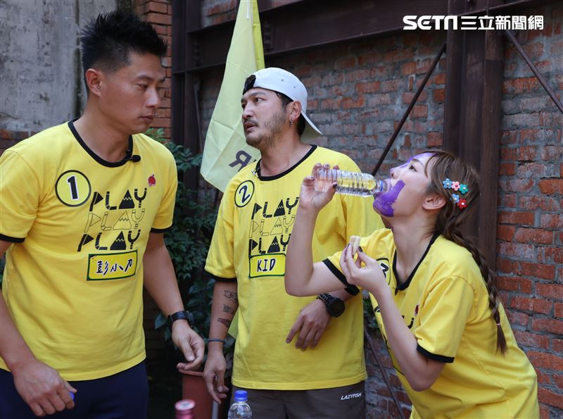 吳宗憲 KID、坤達、小刀、威廉、何美、紀卜心邀請台北市是黃珊珊副市長參加出席「綜藝玩很大」全新企劃。（記者邱榮吉/攝影）