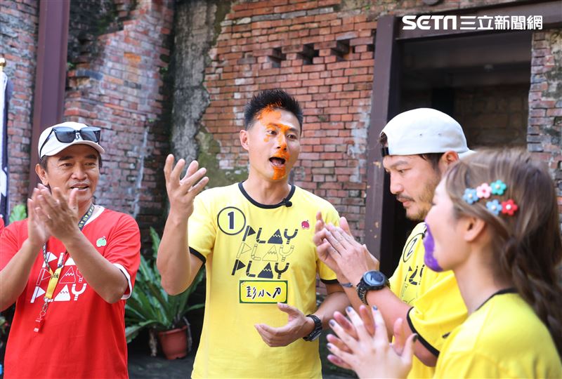 吳宗憲 KID、坤達、小刀、威廉、何美、紀卜心邀請台北市是黃珊珊副市長參加出席「綜藝玩很大」全新企劃。（記者邱榮吉/攝影）