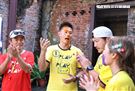 吳宗憲 KID、坤達、小刀、威廉、何美、紀卜心邀請台北市是黃珊珊副市長參加出席「綜藝玩很大」全新企劃。（記者邱榮吉/攝影）