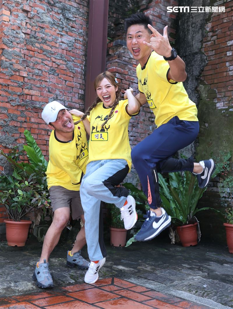 吳宗憲 KID、坤達、小刀、威廉、何美、紀卜心邀請台北市是黃珊珊副市長參加出席「綜藝玩很大」全新企劃。（記者邱榮吉/攝影）