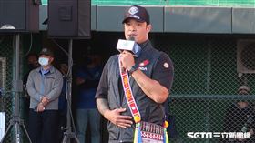 林智勝出席關懷盃開幕儀式。（圖／記者王怡翔攝影）