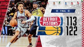 ▲活塞苦吞13連敗。（圖／翻攝自活塞推特）