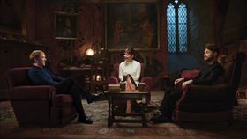 《哈利波特20周年：重返霍格華茲》「哈利」丹尼爾雷德克里夫（Daniel Radcliffe）、「榮恩」魯伯特葛林特（Rupert Grint）、「妙麗」艾瑪華森（Emma Watson）
圖／HBO GO提供