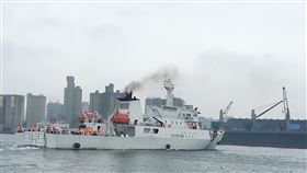 海巡公海護漁啟航（1）海巡署艦隊分署直屬船隊「巡護七號」巡護船8日中午自高雄港啟航，執行今年第一航次中西太平洋公海護漁任務，為期60天。（海巡署提供）中央社記者程啟峰高雄傳真　108年3月8日