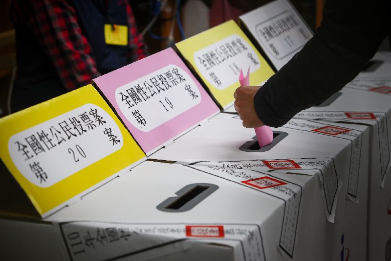 最終票數出爐　4公投案確定全軍覆沒