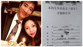 ▲李靚蕾4千多字爆料王力宏私人活淫亂，網傳中國某大學音樂表演系學生的論文封面，以研究王力宏的《花田錯》為主，現在半夜求老師讓他改題目。（圖／翻攝自微博）