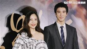 王力宏帶著老婆李靚蕾前來觀賞《霸王別姬》。（圖／記者林士傑攝影）