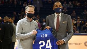 ▲勇士總教練柯爾（Steve Kerr）接下美國男籃兵符。（圖／美聯社／達志影像）