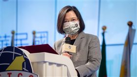 蔡英文出席「亞洲台灣商會聯合總會第29屆第二次理監事聯席會議」（總統府提供）