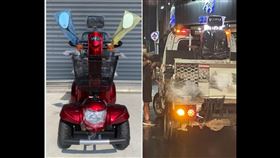 顏寬恒送給10年前遭陳柏惟撞傷的高雄老翁電動代步車。（圖／翻攝臉書）