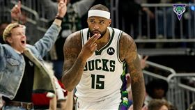 ▲「表弟」卡森斯（DeMarcus Cousins）攻下18分。（圖／翻攝自公鹿推特）