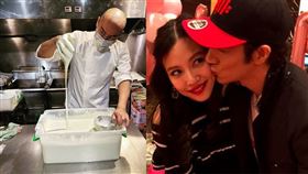 王力宏、李靚蕾、雞排店老闆／王力宏微博、不管哪一天都是雞排天臉書