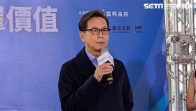 富邦集團董事長蔡明忠今日出席「富邦60創『罩』價值」體驗活動。（圖/記者戴玉翔攝影）