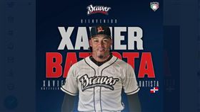 前廣島鯉魚洋砲巴提斯塔（Xavier Batista）傳加入富邦悍將。（圖／翻攝自推特）