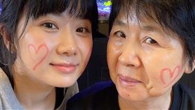 福原愛、母親福原千代。（圖／翻攝自福原愛微博）