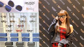 ▲梓梓受邀擔任ONESEC一日店長，搭配ONESEC太陽眼鏡時尚登場（圖／業者提供）